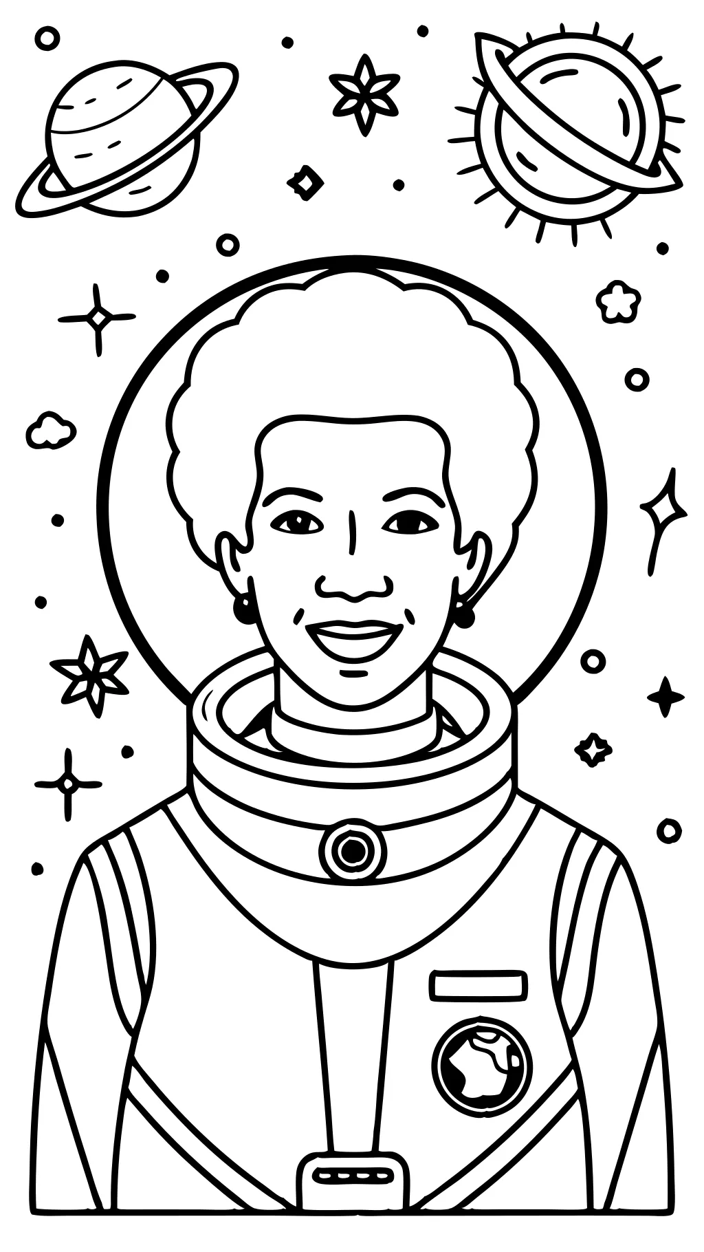 mae jemison coloring page